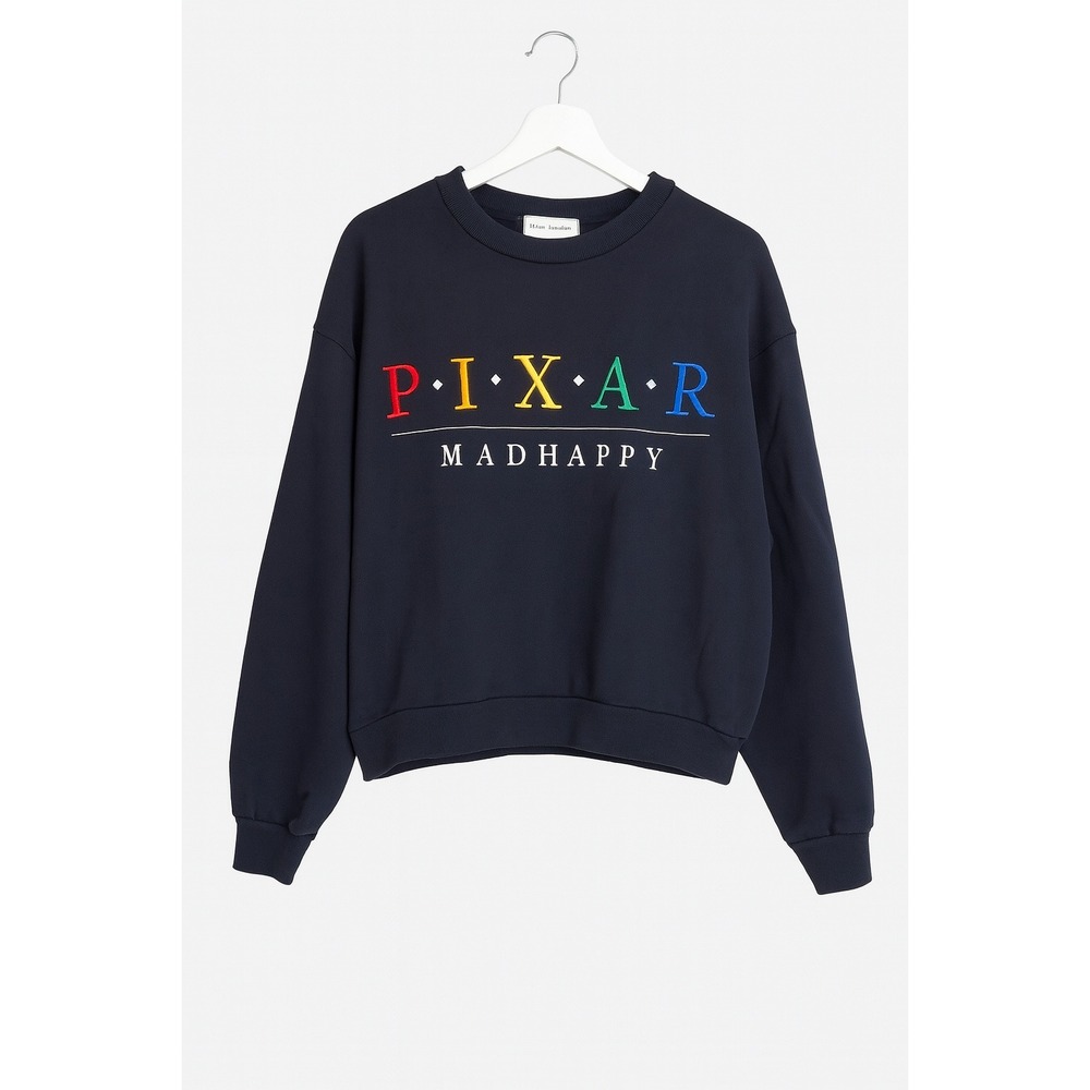 Madhappy Pixar Embroidered Unisex Crewneck Sweatshirt Blue XS Limited Edition